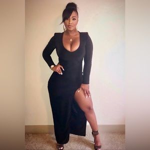 Plus Love Sex Marriage Dress - Black 1X